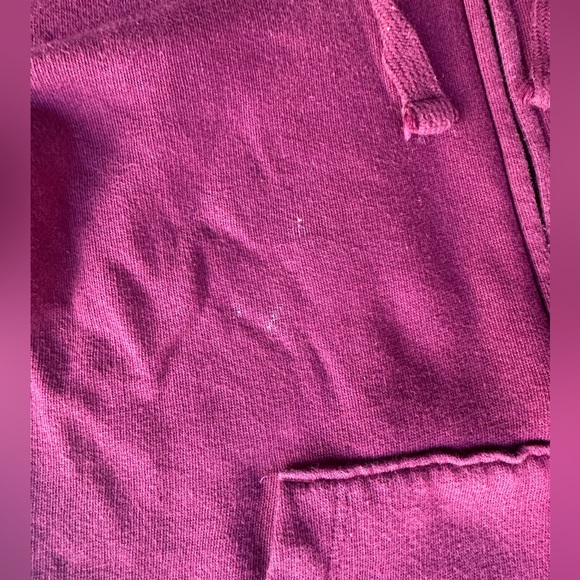 Duo Outerwear Combo:PINK brand Crewneck sweatshirt and Burgundy Hoodie, Size Med - Picture 6 of 16